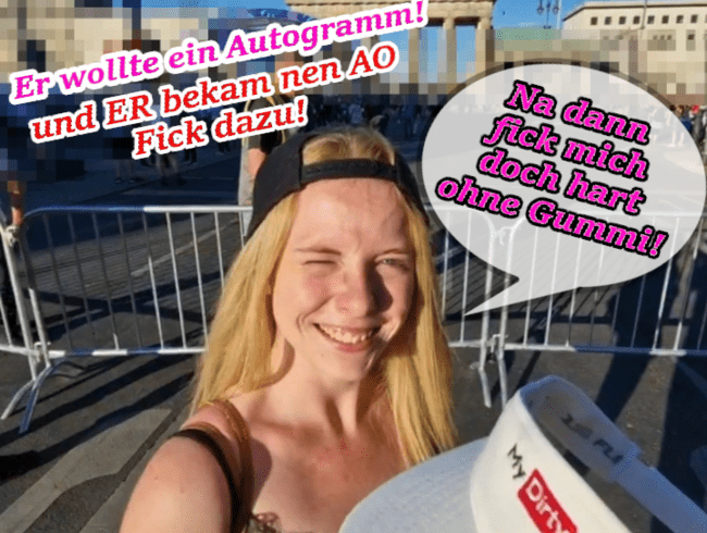 AO FANFICK! Er wollte ein Autogramm & bekam nen AO-Fick Gratis dazu!