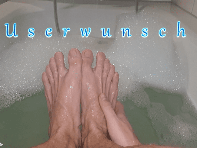 Füße in der Badewanne