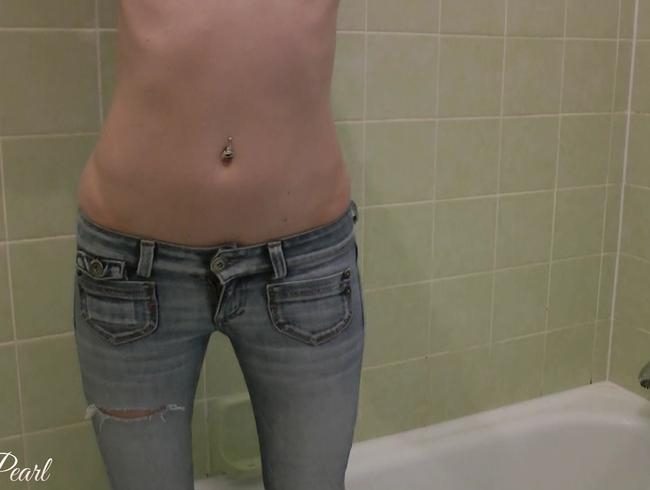 Geil! 2X in meine Skinny Jeans gepinkelt