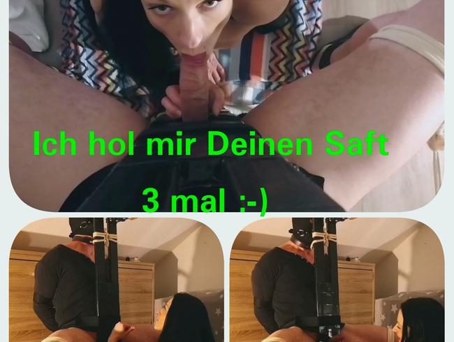 Ich hol mir Deine Ficksahne... 3 mal :-)