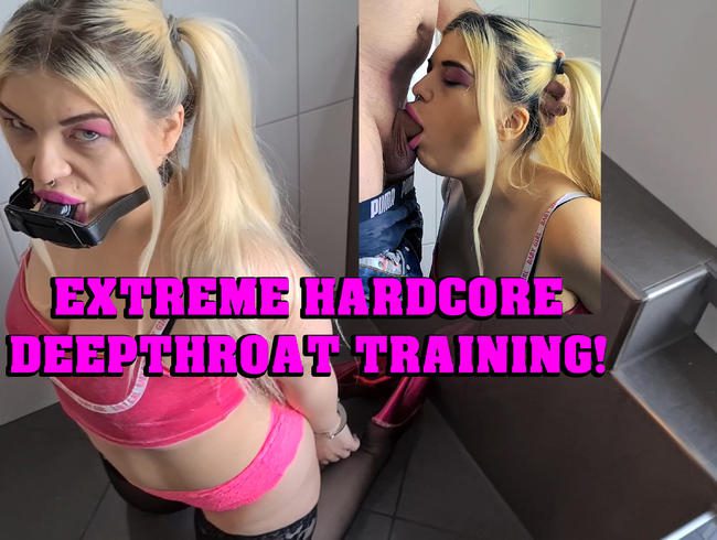 Extreme Hardcore Deepthroat Training!