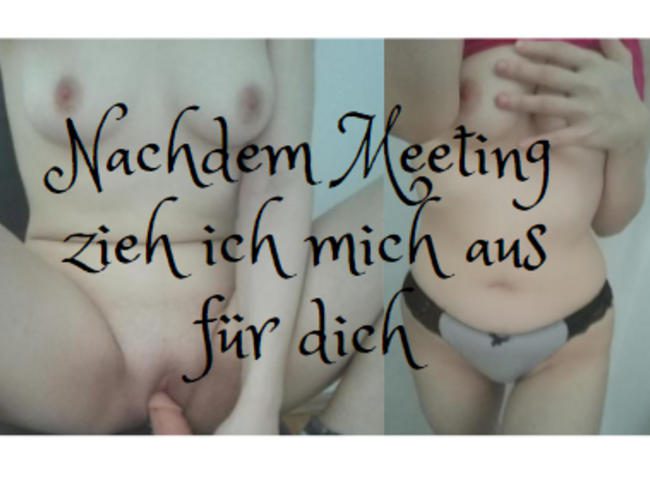 Nachdem Meeting ziehe ich mich für dich aus ..oje vom Chef erwischt