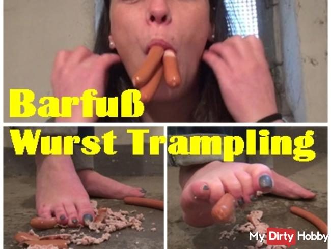 Barfuß Wurst Trampling