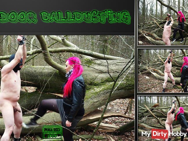 Outdoor Ballbusting