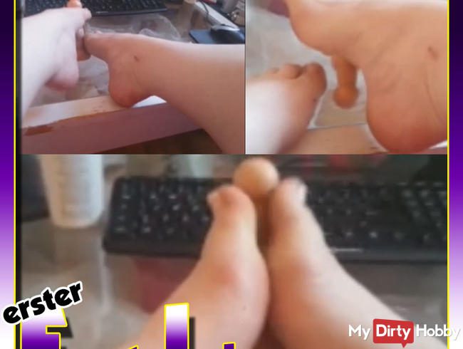 ° FOOTJOB ° Das erste Mal mit den Füßen