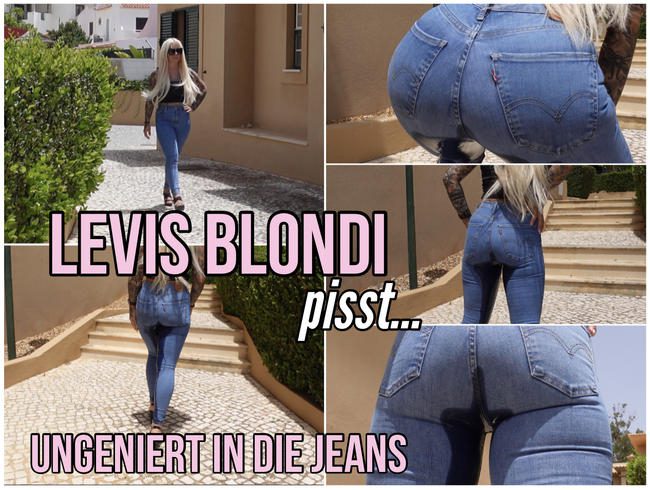 LEVISBLONDI pisst ungeniert in die JEANS