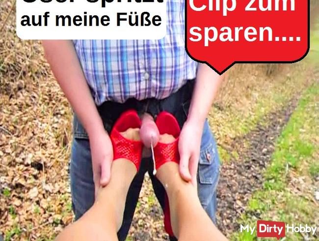 Sparclip - Footjob im Wald