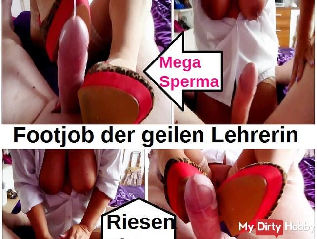 Footjob mit HOT High Heels