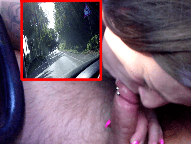 AUTOFAHRT blowjob COCKPIERCING krass !!