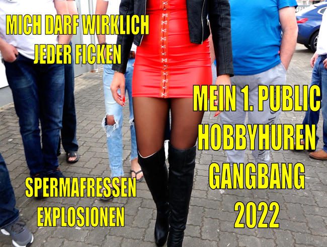 Mein 1. PUBLIC Hobbyhuren GANGBANG 2022 | Egal ob JUNG oder ALT, bei MIR darf JEDER ran! FACIALS