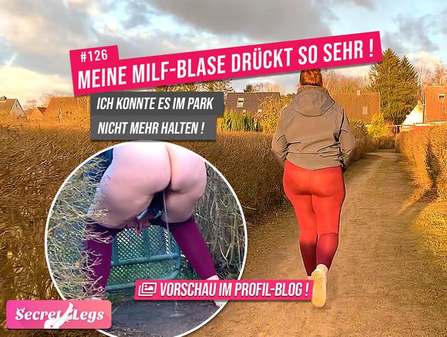 Meine MILF-BLASE drückt SO SEHR! - Ich konnte es im Park nicht mehr halten!